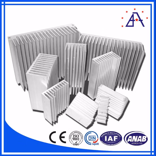 パワーエレクトロニクス用アルミニウムAl6061アンプヒートシンク